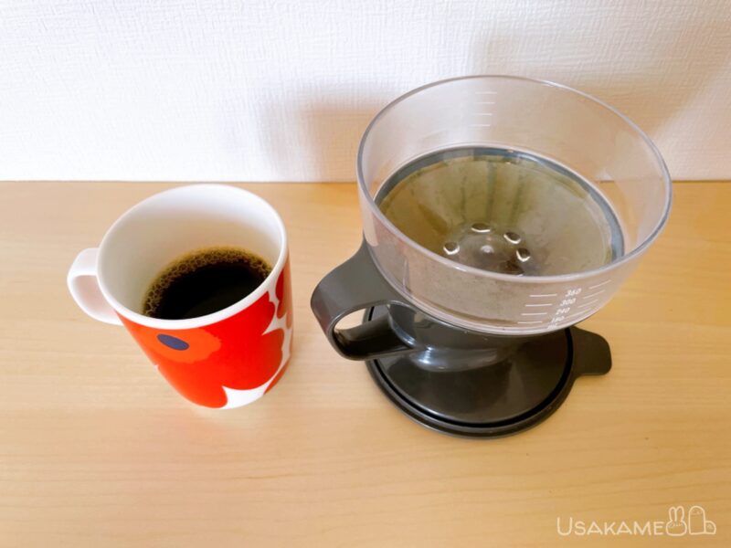OXOオートドリップコーヒーメーカーでコーヒー完成